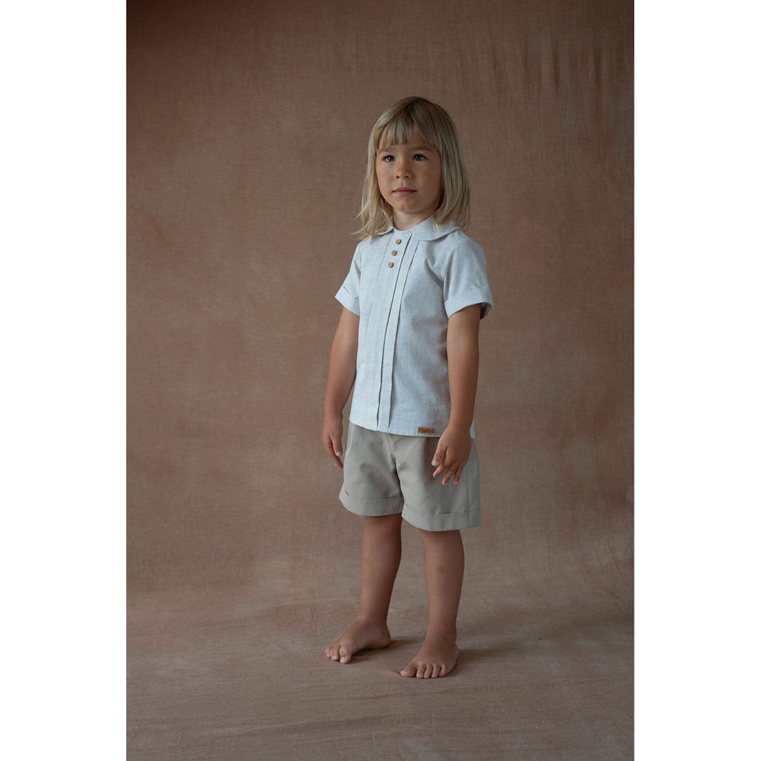 Popelin Grey Panel Shirt