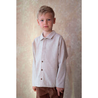 Popelin Sand Button Down Shirt