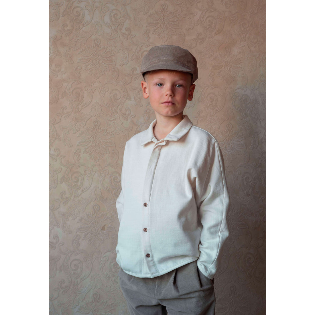 Popelin Off  White Button Down Shirt