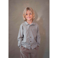 Popelin Multi Coloured Plaid Button Down Shirt