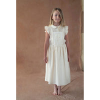 Popelin Off White Midi Embroidered Jumper