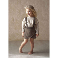 Popelin Brown Plaid Crossover Skirt