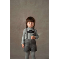 Popelin Grey Melange Funnel Collar Rib Pullover