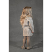 Popelin Off White Knitted Skirt