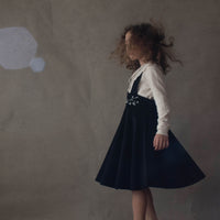 Popelin Black Dungaree Dress
