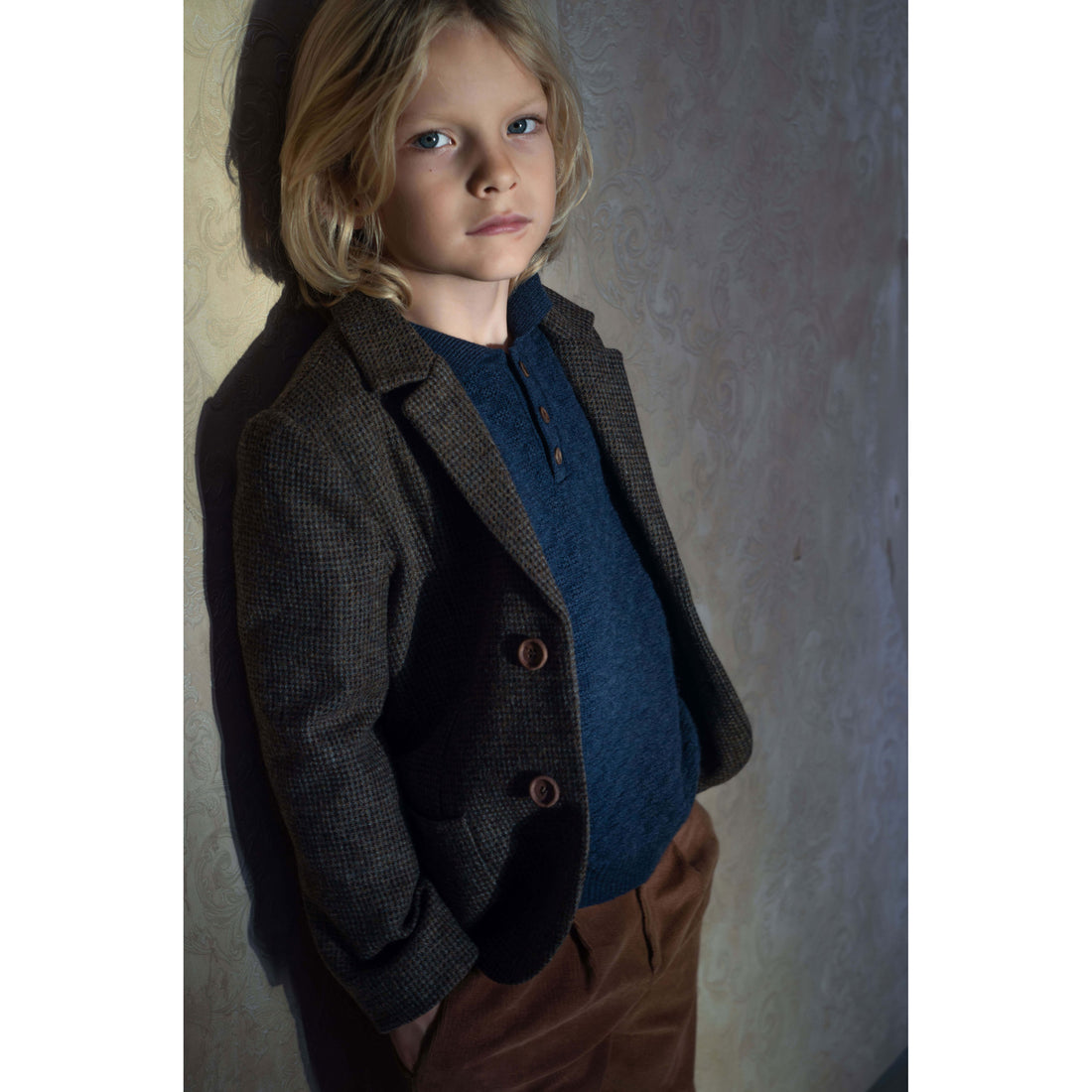 Popelin Multi Coloured Wool Blazer
