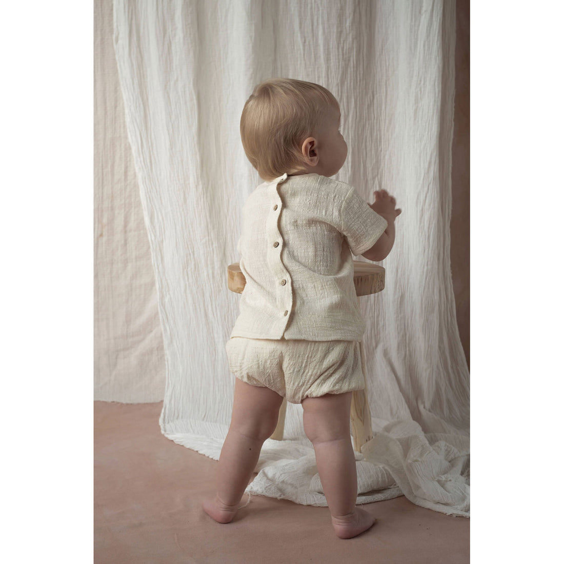 Popelin Off White Basic Culotte