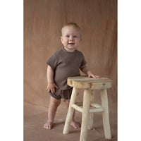 Popelin Brown Organic Pocket Shirt