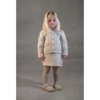 Popelin Off White Knitted Cardigan