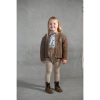 Popelin Brown Knitted Cardigan