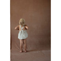 Popelin Sand Linen Dungarees