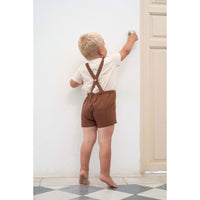 Popelin Off White Shirt Romper