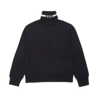N21 Black Wool Blend Turtleneck Sweater