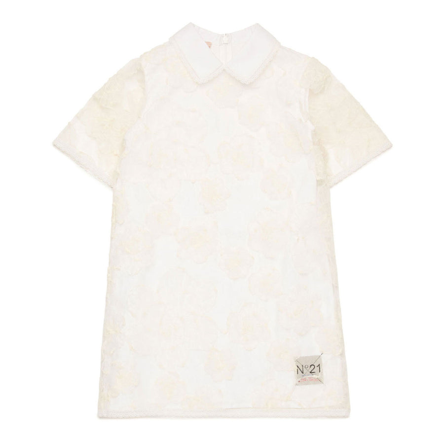 N21 Cream Lace Collared Dress