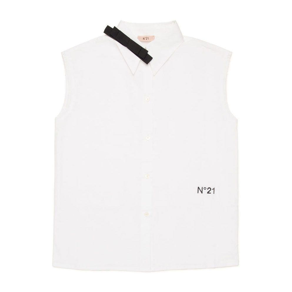 N21 White Sleeveless Blouse