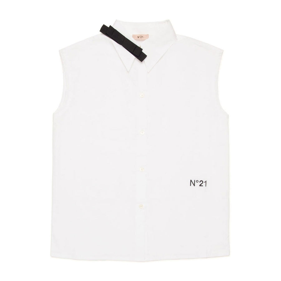 N21 White Sleeveless Blouse