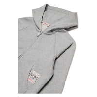 N21 Grey Zip Up Hooded Sweatshirt
