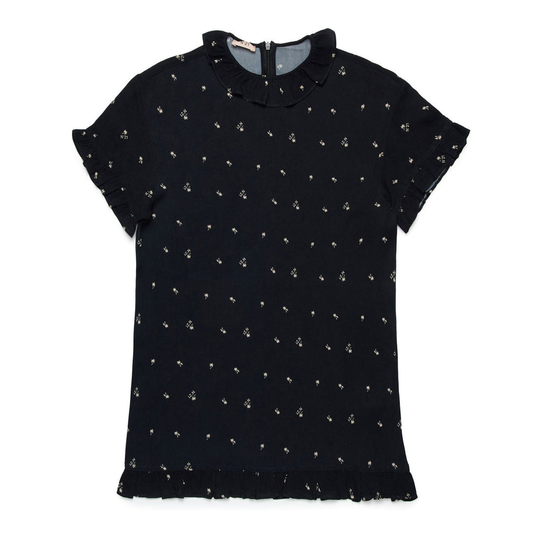 N21 Black Logo Print Dress