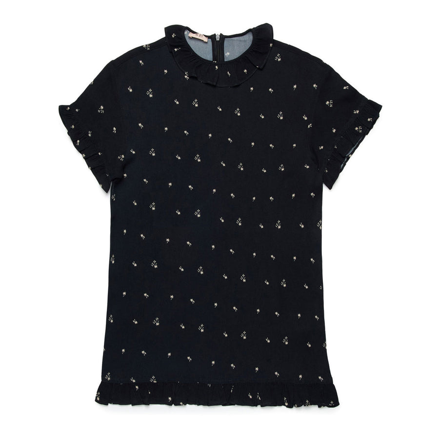 N21 Black Logo Print Dress