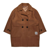 N21 Brown Suede Giacca Coat