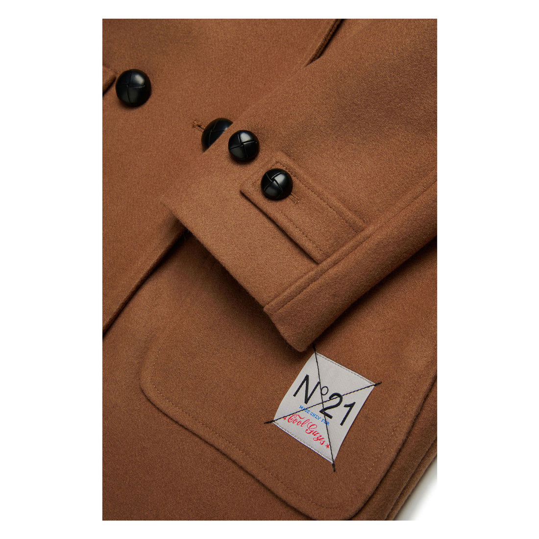 N21 Brown Suede Giacca Coat