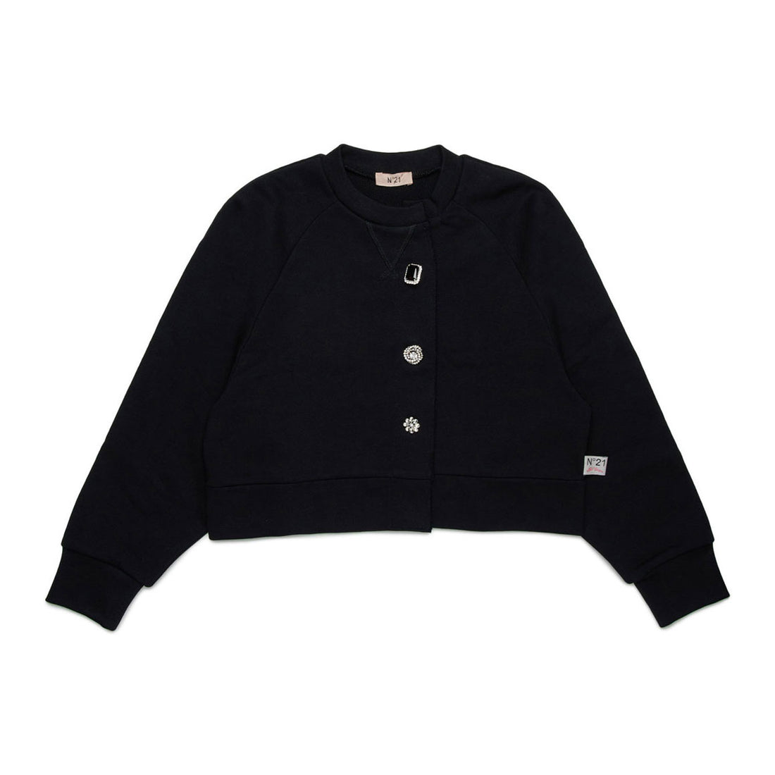 N21 Black Felpa Cardigan
