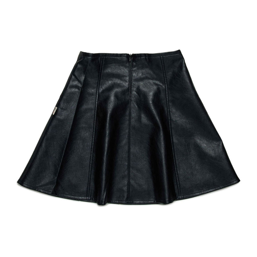 N21 Black Leather Gonna Skirt