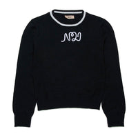 N21 Black Collar Trim Pullover