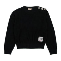 N21 Black Pearl Button Pullover