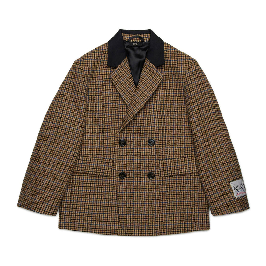 N21 Brown Plaid Giacca Coat