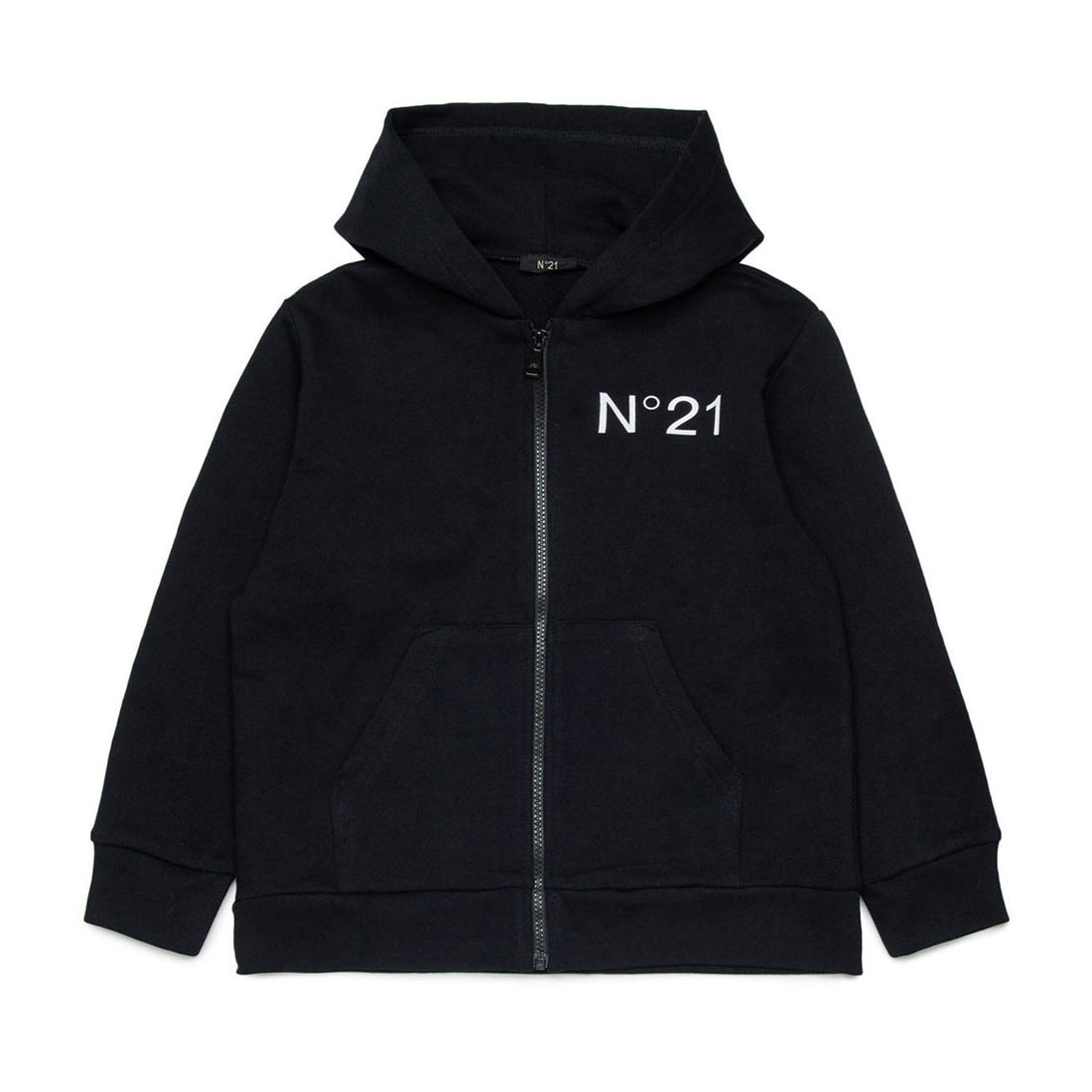 N21  Black Over Felpa Zip Up Sweatshirt
