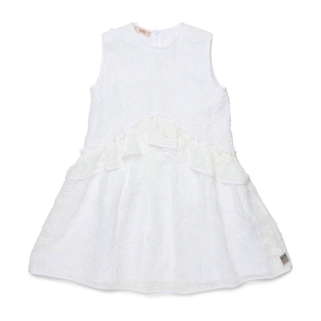 N21  White Embroidery Dress