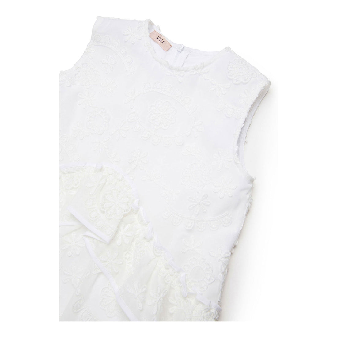 N21  White Embroidery Dress