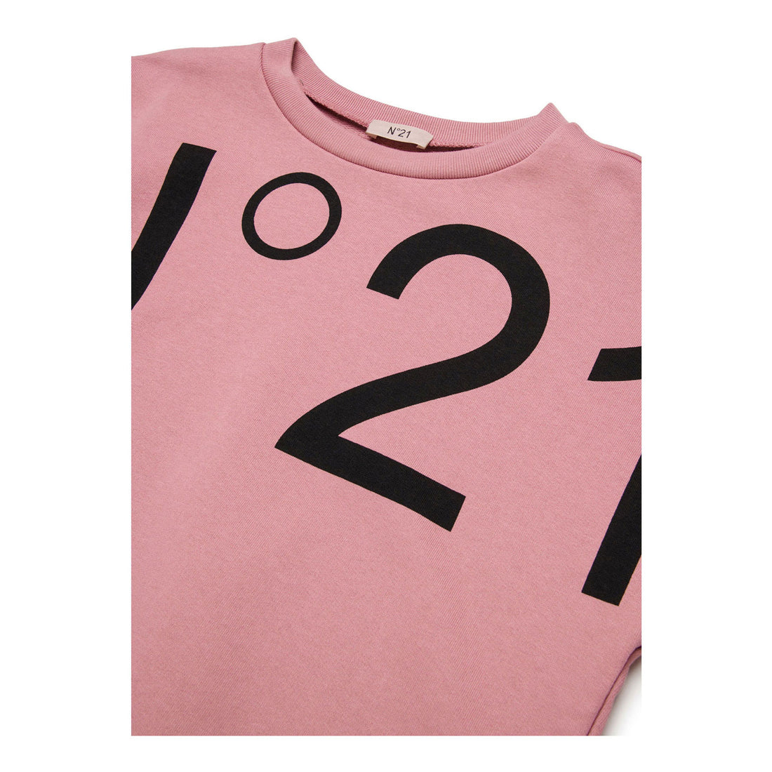 N21  Pink Oversized Logo Sweatshirt