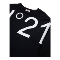 N21  Black Oversized Logo Sweatshirt