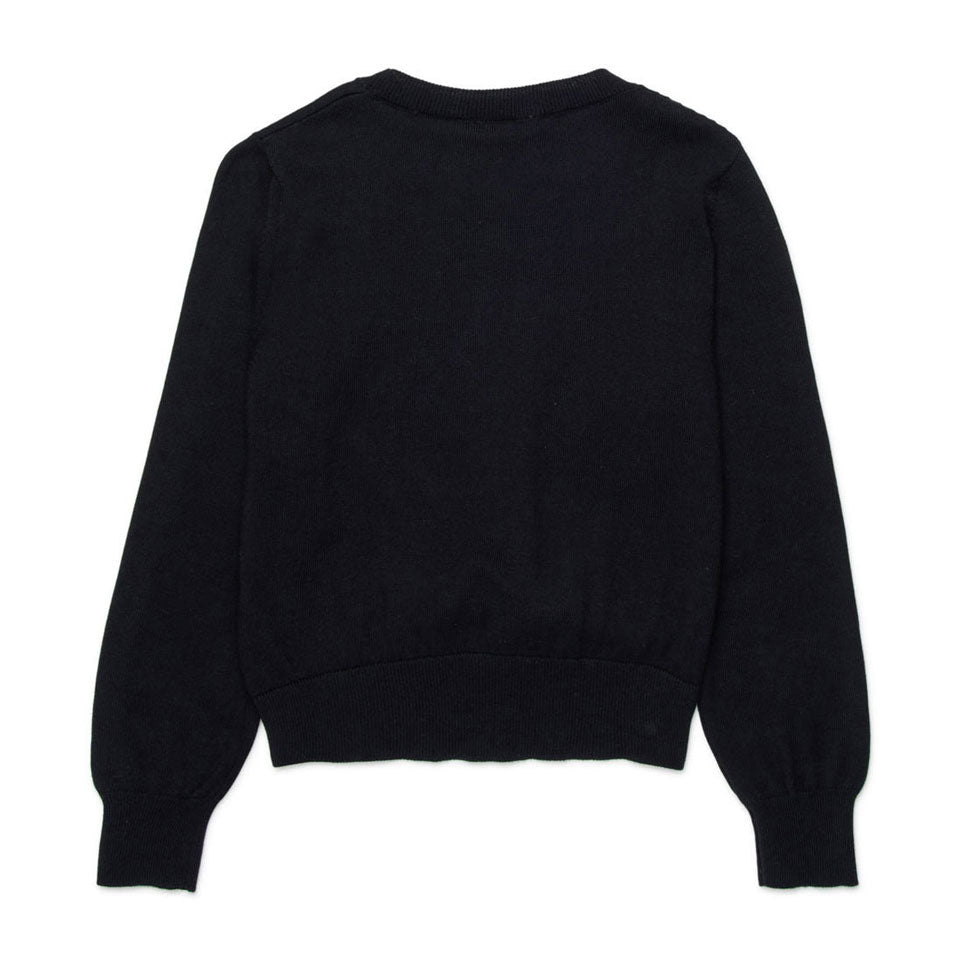 N21  Black Twisted Hem Knit Sweater