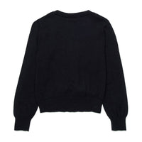 N21  Black Twisted Hem Knit Sweater