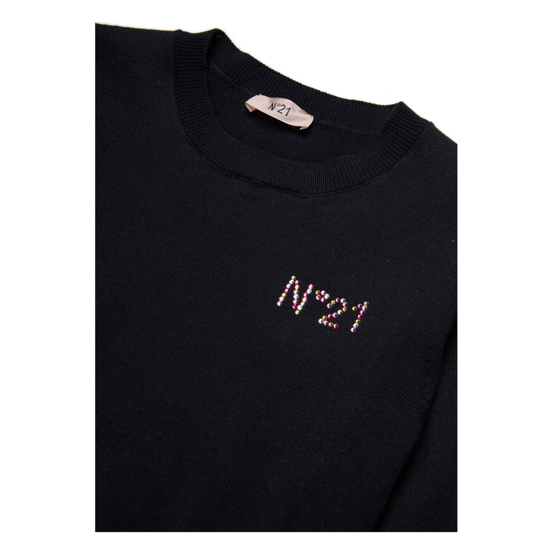 N21  Black Twisted Hem Knit Sweater