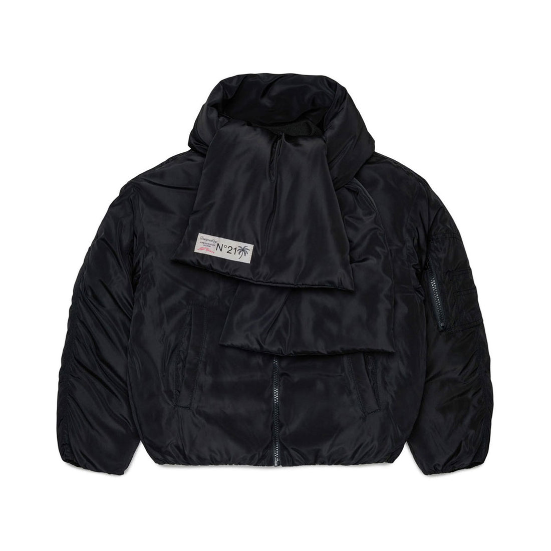 N21 Black Puffer Jacket