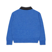 N21 Blue Contrast Collar Polo