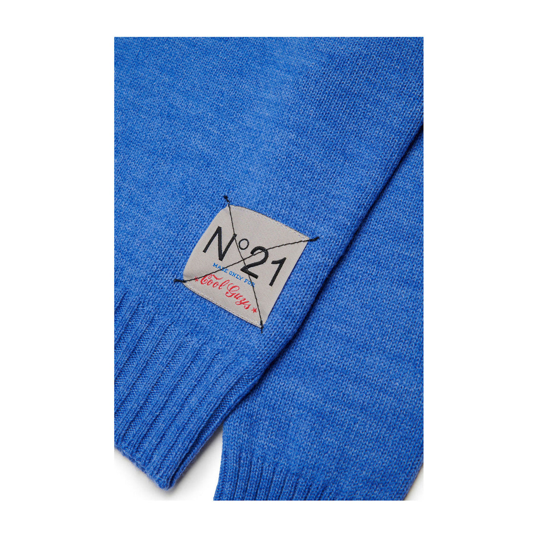 N21 Blue Contrast Collar Polo