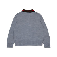 N21 Grey Contrast Collar Polo