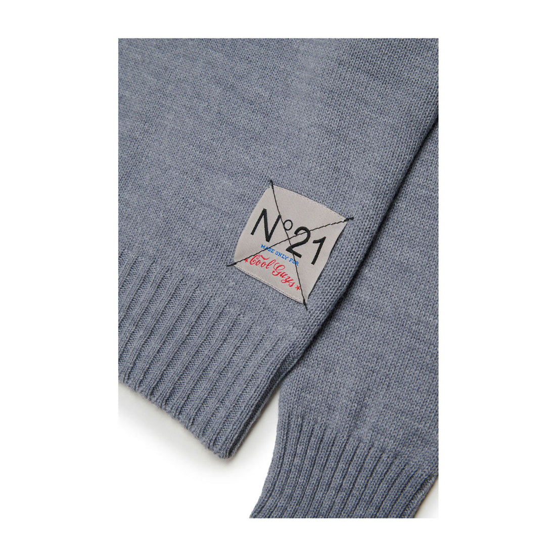 N21 Grey Contrast Collar Polo