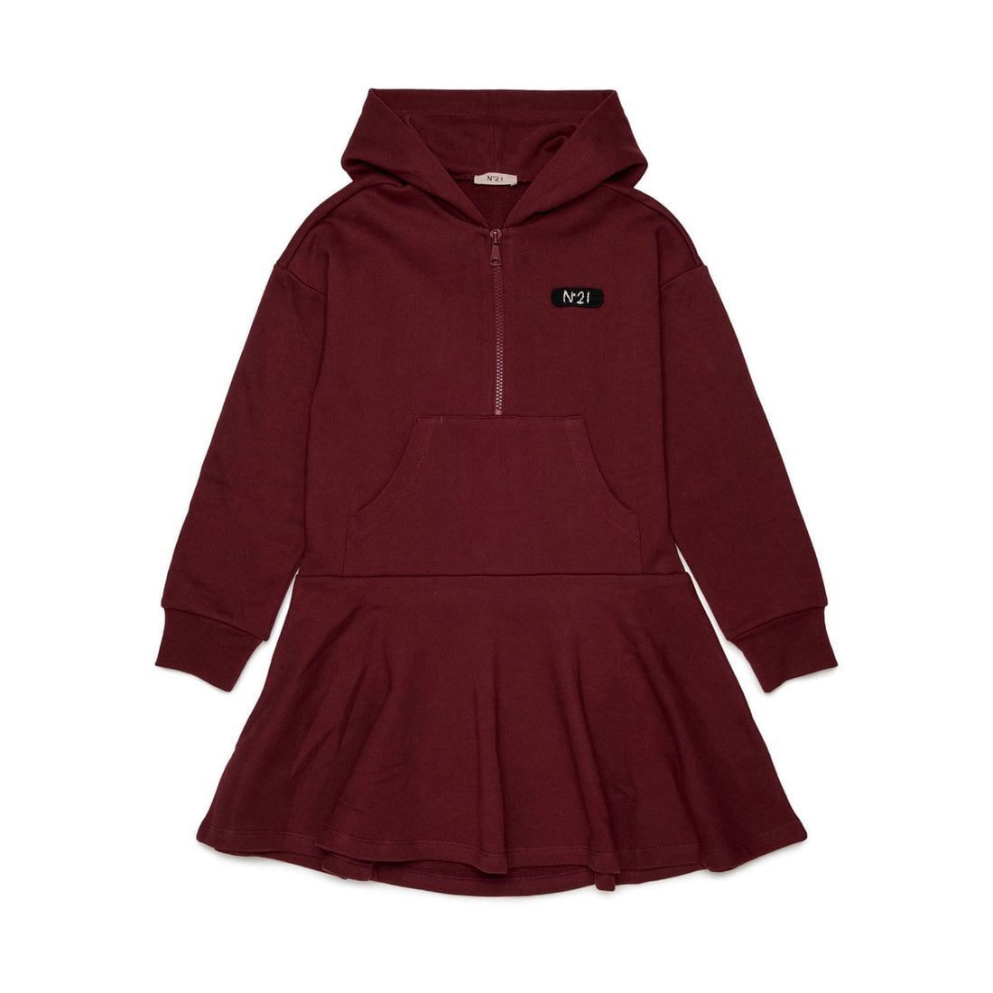 N21  Maroon Half Zip Sweat Dress