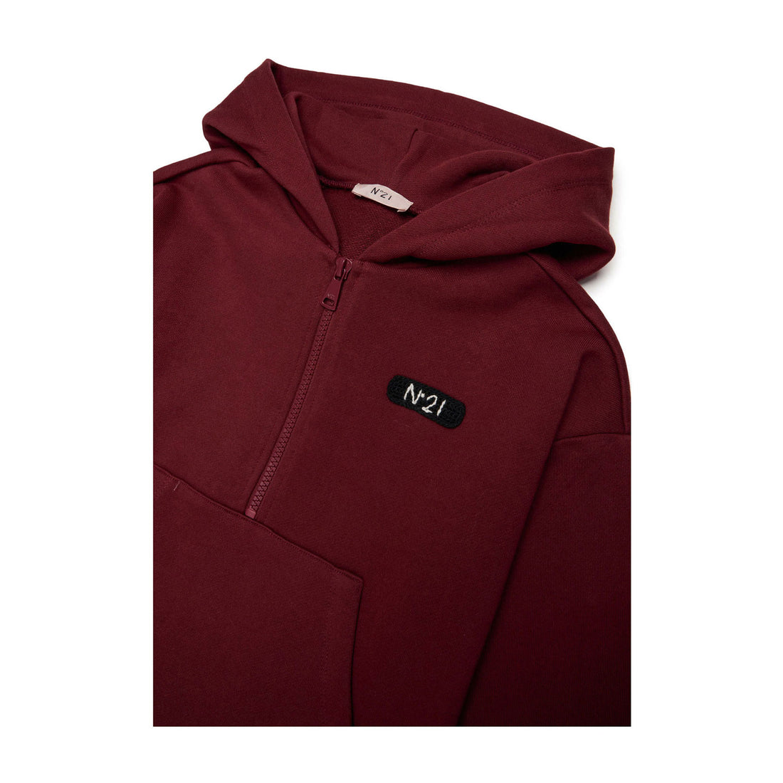 N21  Maroon Half Zip Sweat Dress