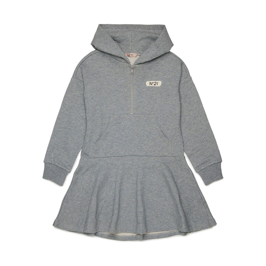 N21  Grey Half Zip Sweat Dress