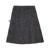 N21  Grey Glen Check Pleated Skirt