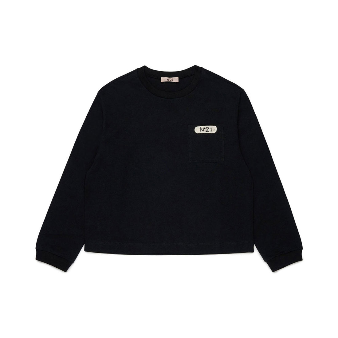 N21 Black Patch Logo Tee