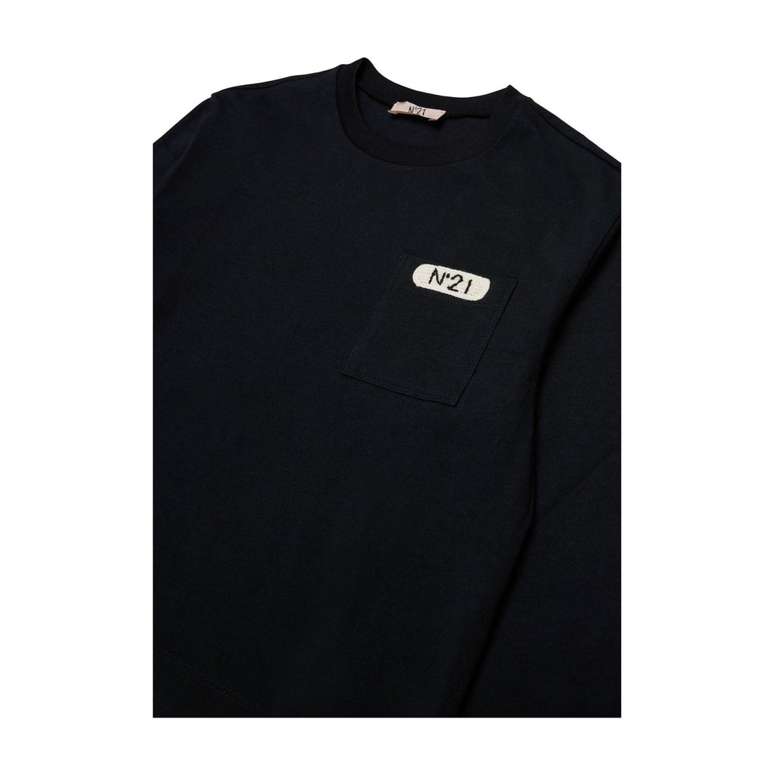 N21 Black Patch Logo Tee