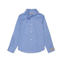 N21 Blue Stripe Neck Tie Shirt